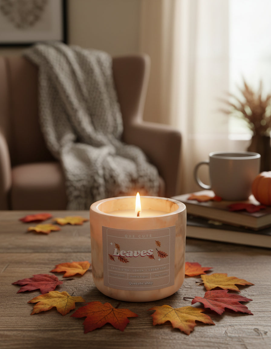 Leaves Candle