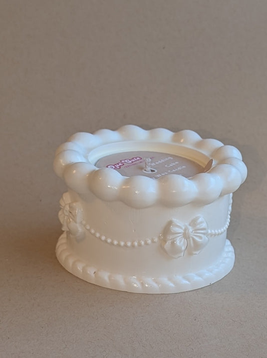 Wedding Cake Ceramic Candle