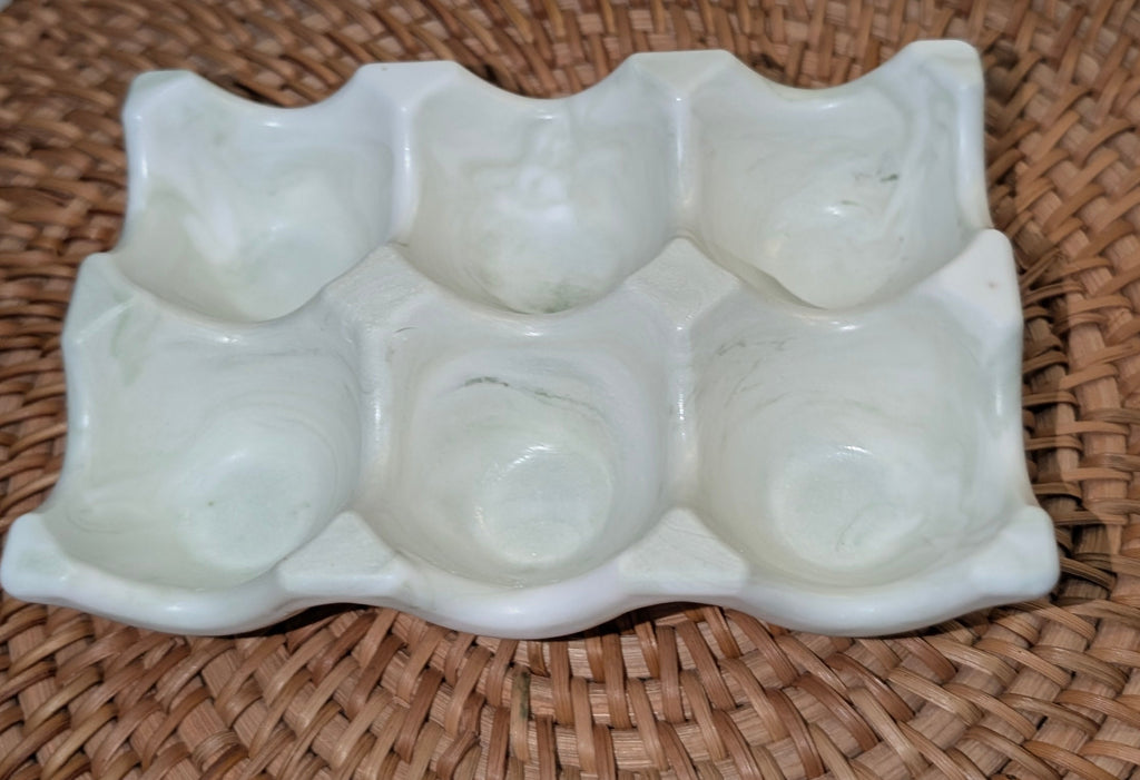 Egg Holder Marble Green