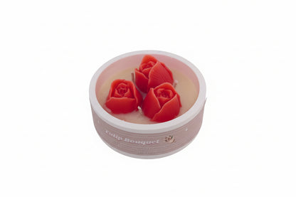 Tulip Bouquet Mini Bowl Candle