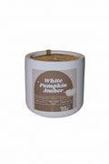 White Pumpkin Amber Candle