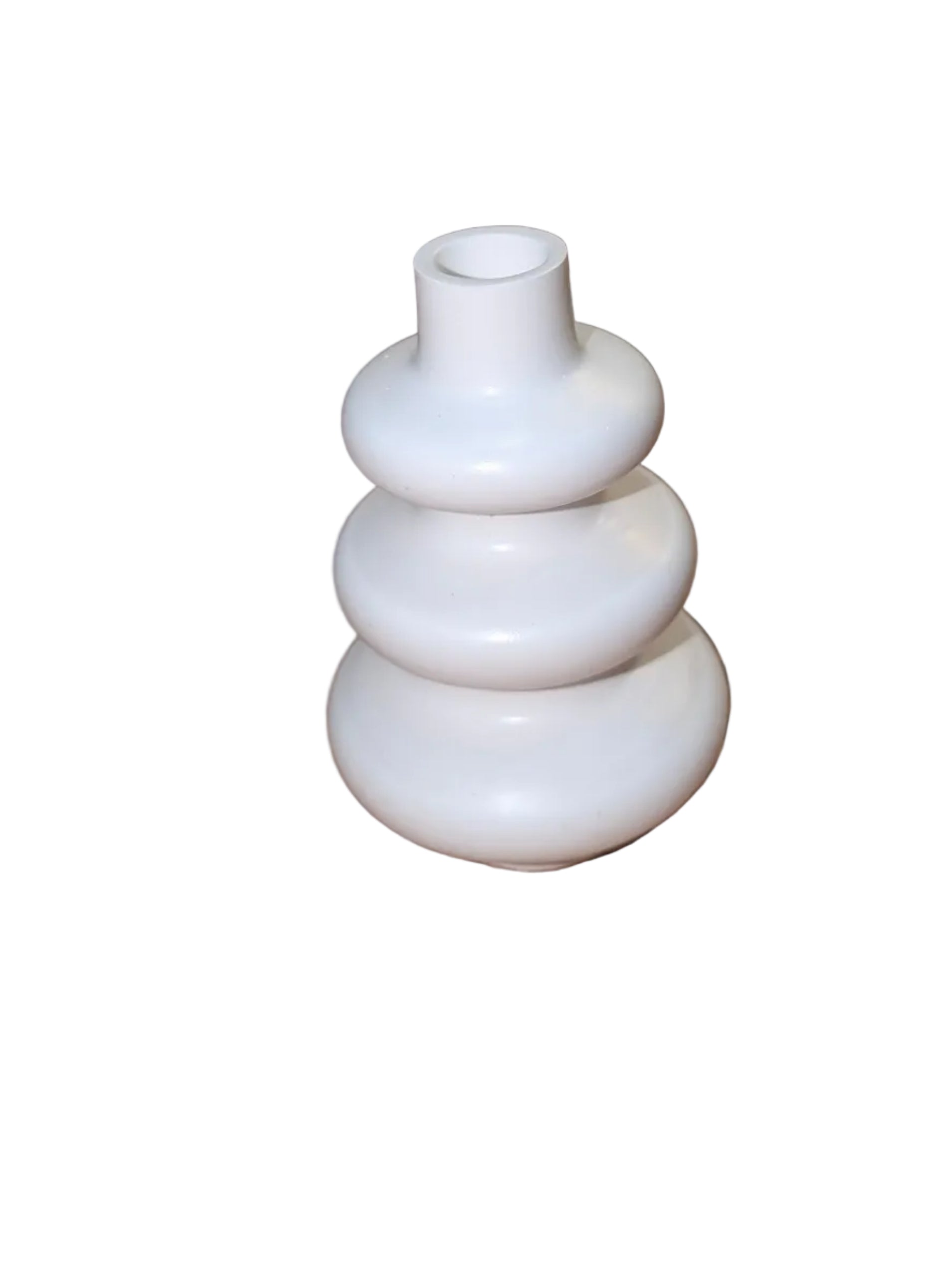 Bubble Stack Vase White