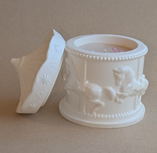Cotton Candy Carousel Candle