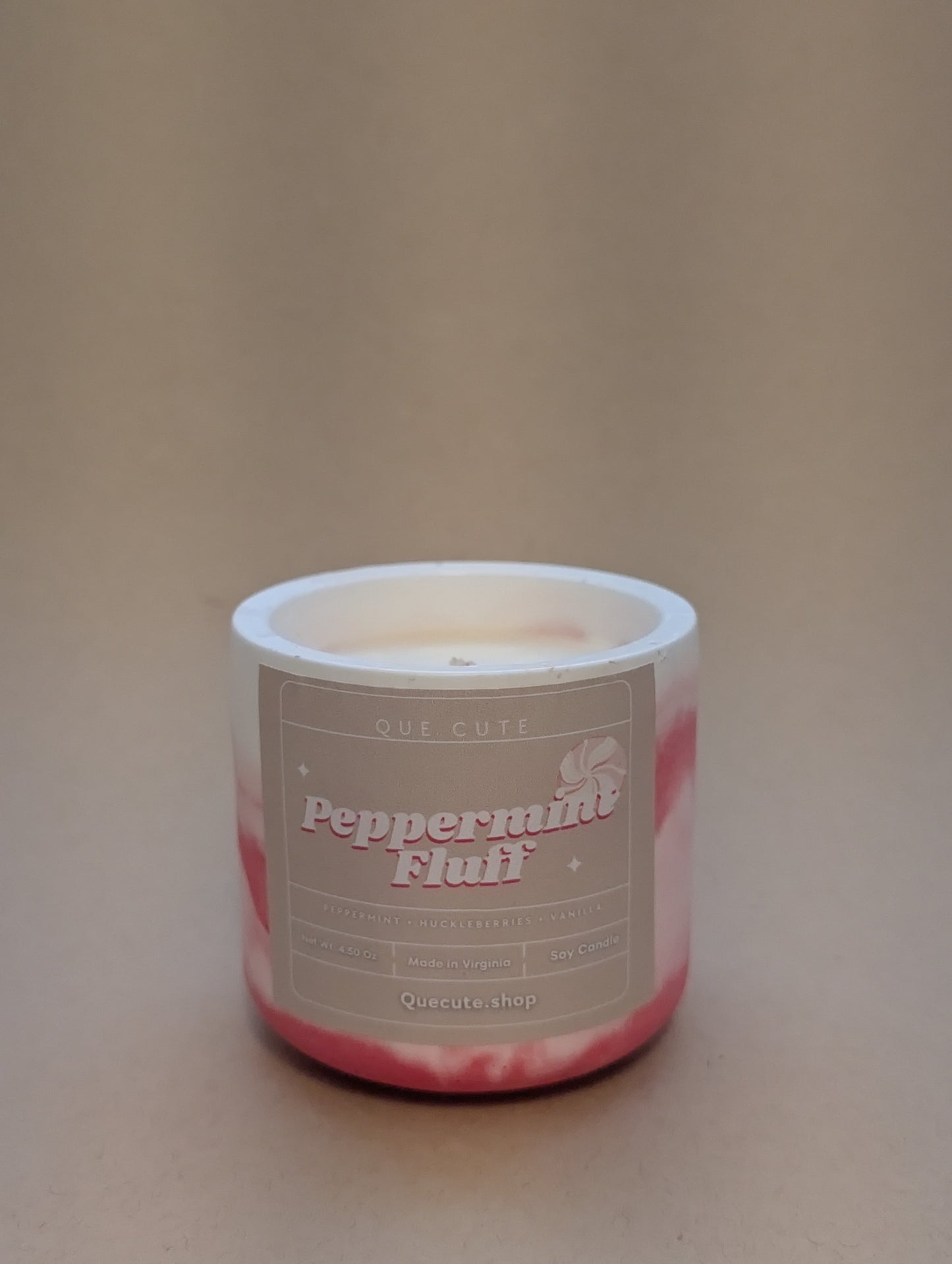 Peppermint Fluff Candle