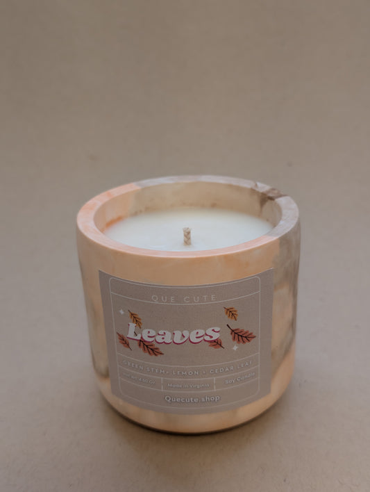 Leaves Candle