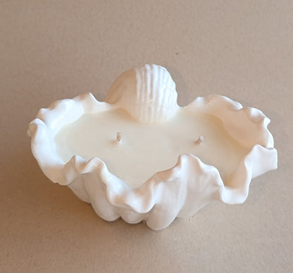 Golden Sands Shell Ceramic Candle