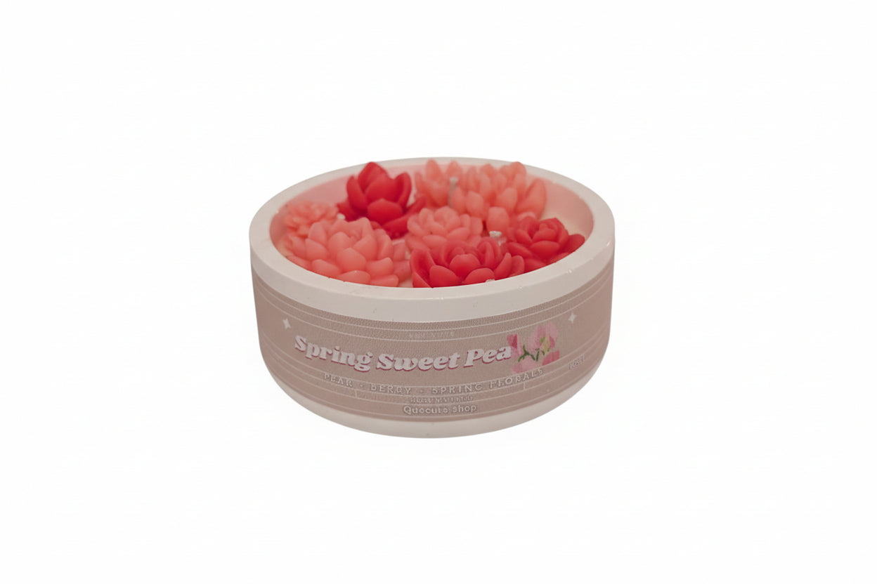Spring Sweet Pea Mini Bowl Candle