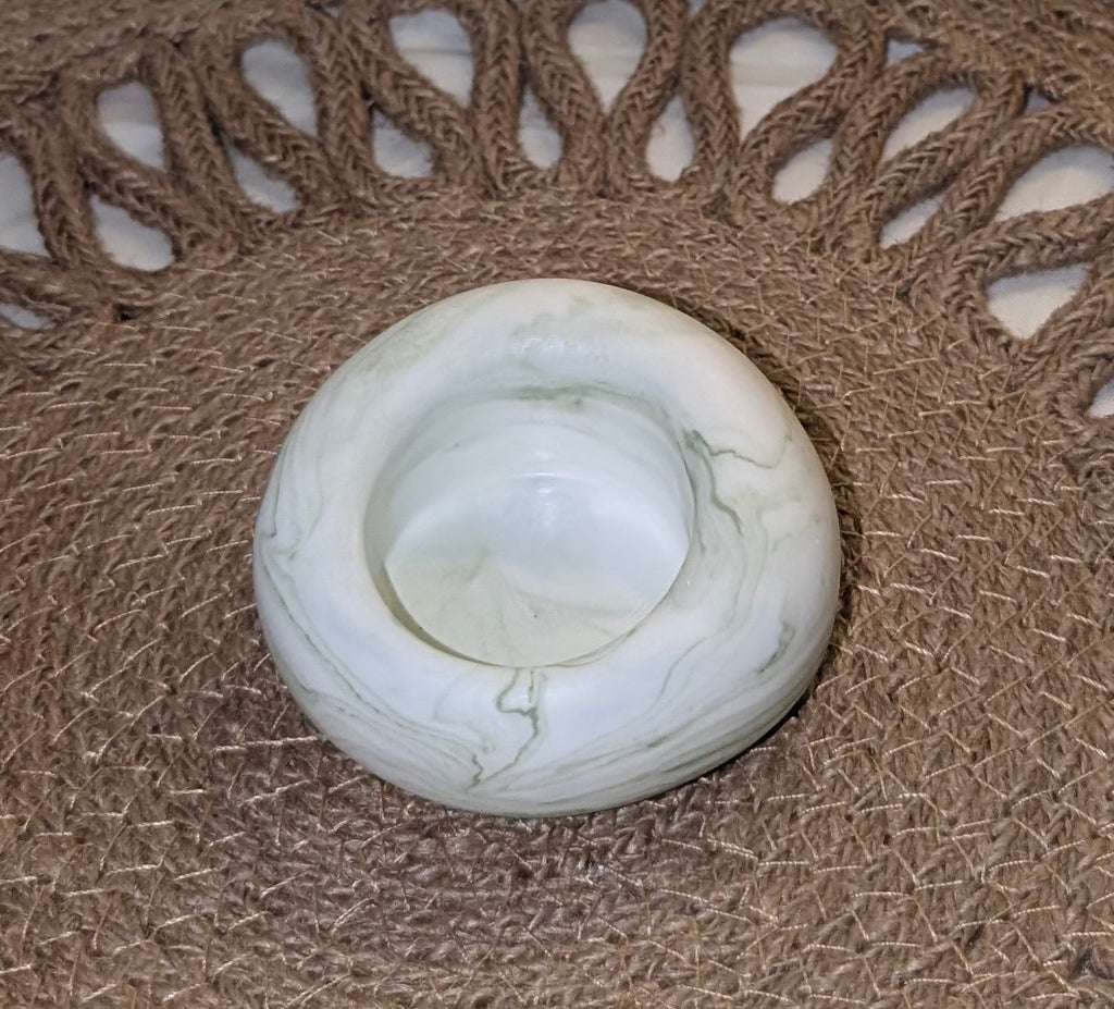 Irregular Bubble Holder Marble Green