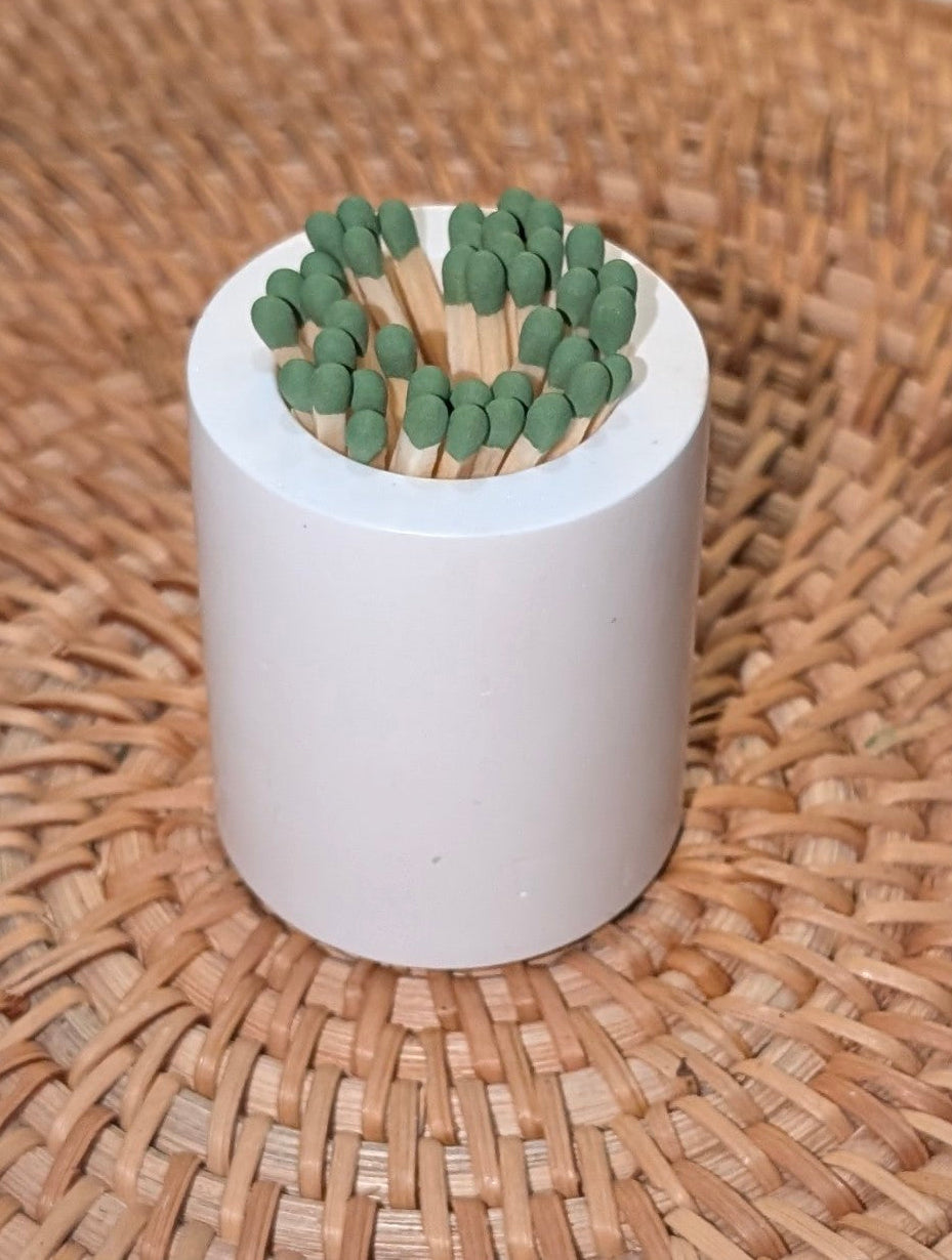 Match Holder & Matches White