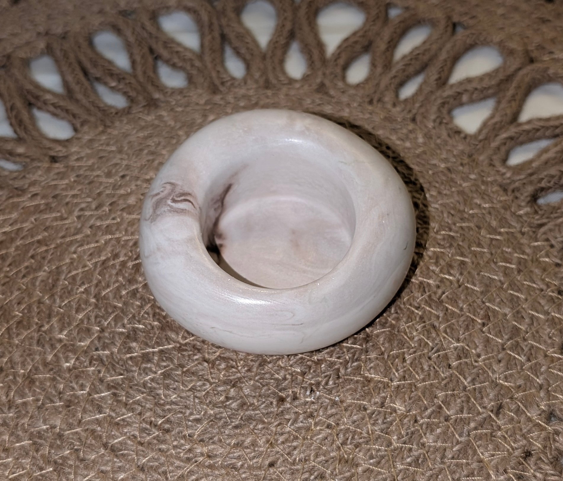 Irregular Bubble Holder Marble Brown