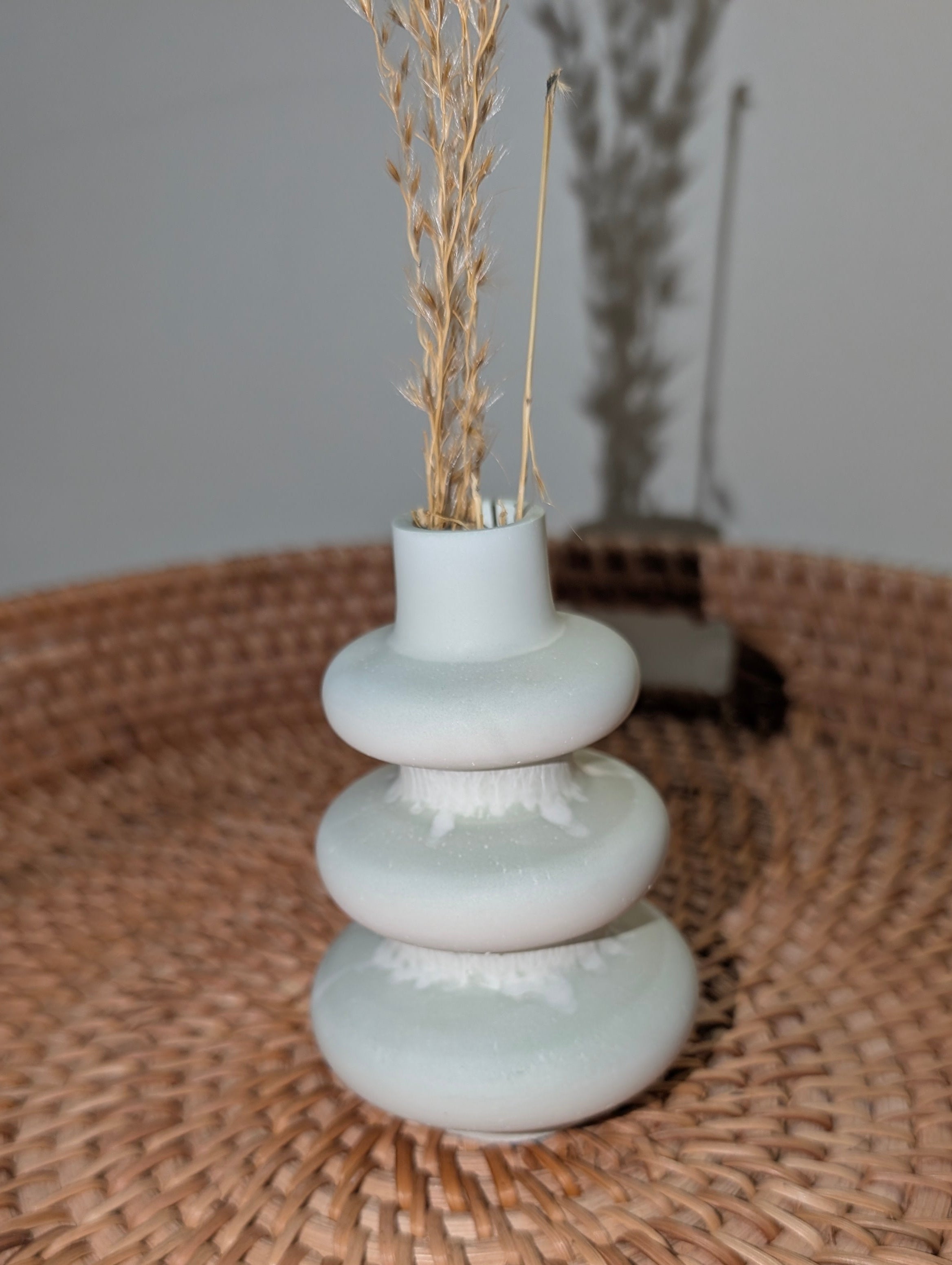 Bubble Stack Vase Green