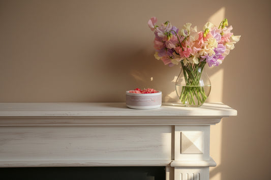 Spring Sweet Pea Mini Bowl Candle