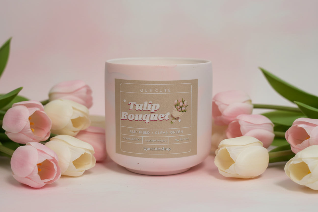 Tulip Bouquet Candle